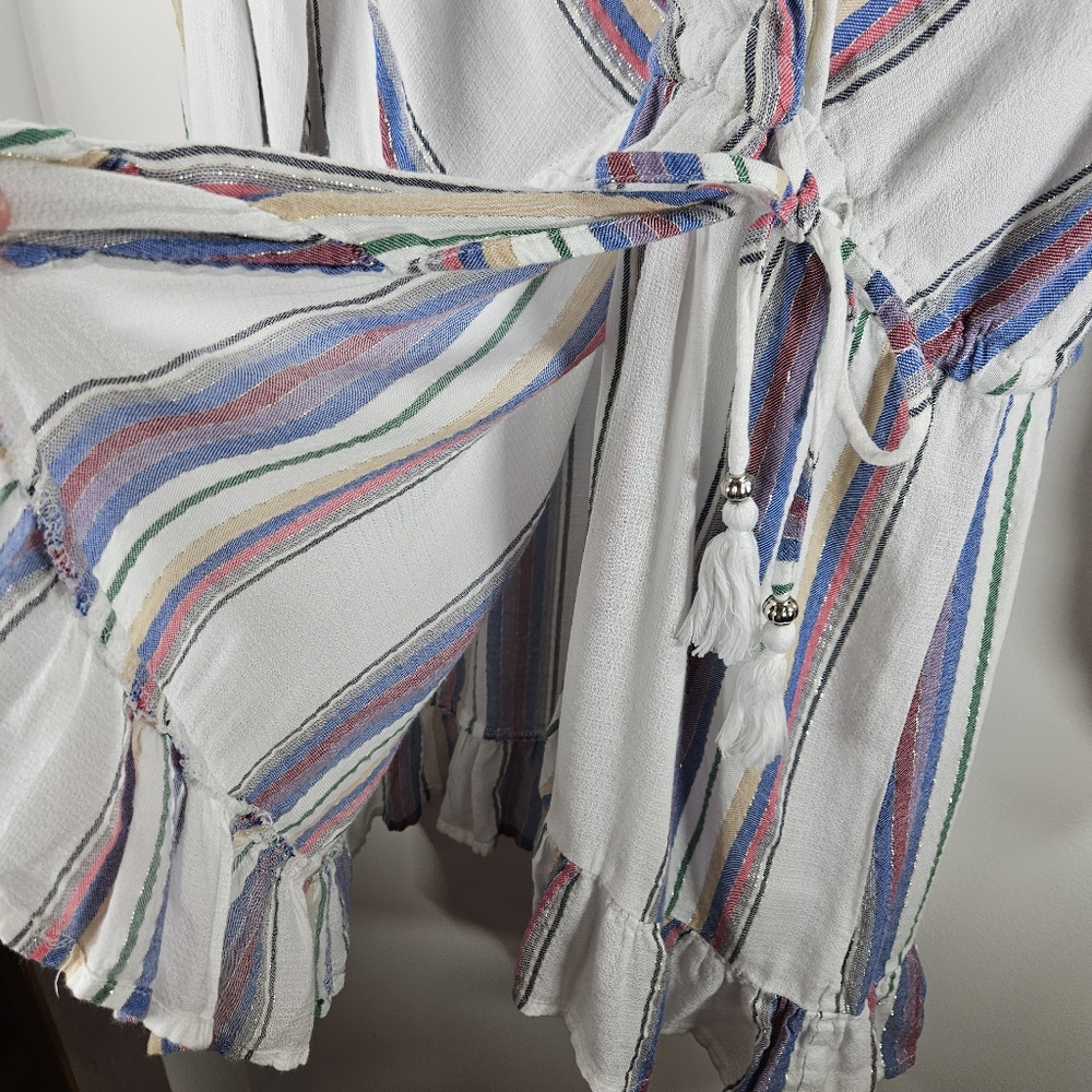 Blue Island Striped Ruffle Swim Dress - Picture 9 of 12